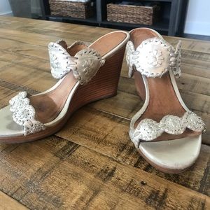 Jack Rogers Wedges- barely worn!